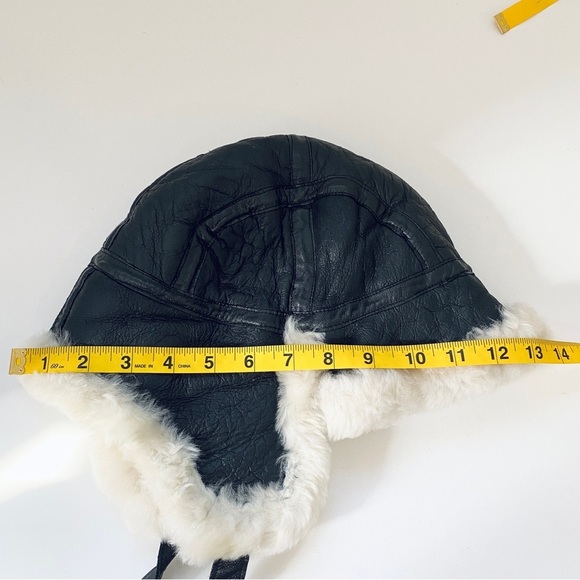 Leather trapper hat main image 4